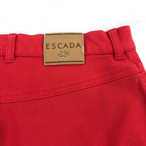 Escada Coral Raw Hem Denim Pants - Picture 9 of 14